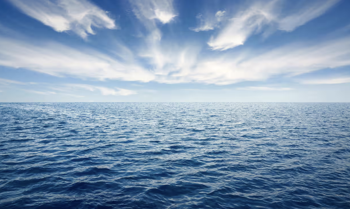 view of ocean and clouds